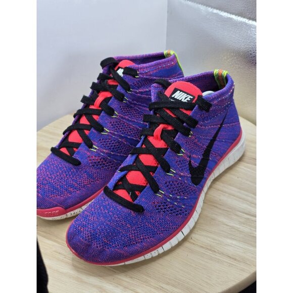 Nike Free Flyknit Chukka Men's Size 8.5 Running Shoes Game Royal - Picture 8 of 10